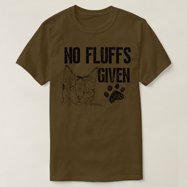 Camiseta No se le dieron fluidos al gato (Diseño del anverso)