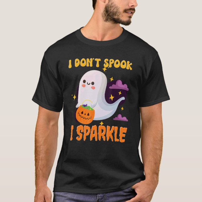 Camiseta No se me ocurre hablar de Halloween fantasma (Anverso)