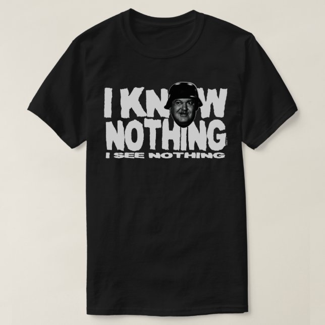 CAMISETA NO SÉ NADA (Diseño del anverso)