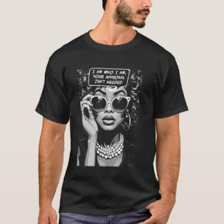 Camiseta No Se Necesita Su Aprobación Afroamericano Negro