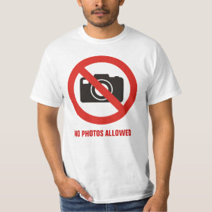 Camiseta No se permiten fotos