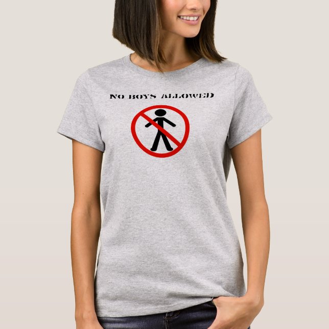 Camiseta No se permiten niños (Anverso)