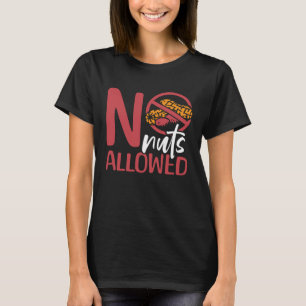 Camiseta No se permiten nueces de maní Alergia de maní alér