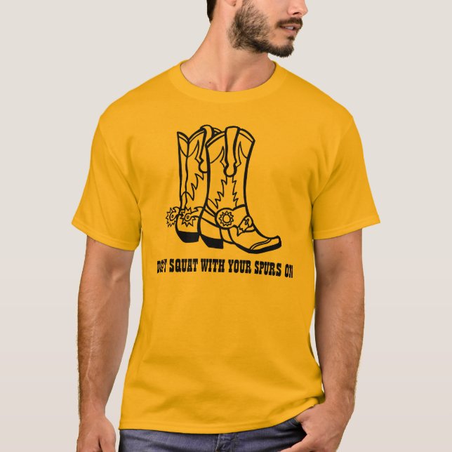 CAMISETA NO SE PONGA EN CUCLILLAS CON SUS ESTÍMULOS EN LA (Anverso)