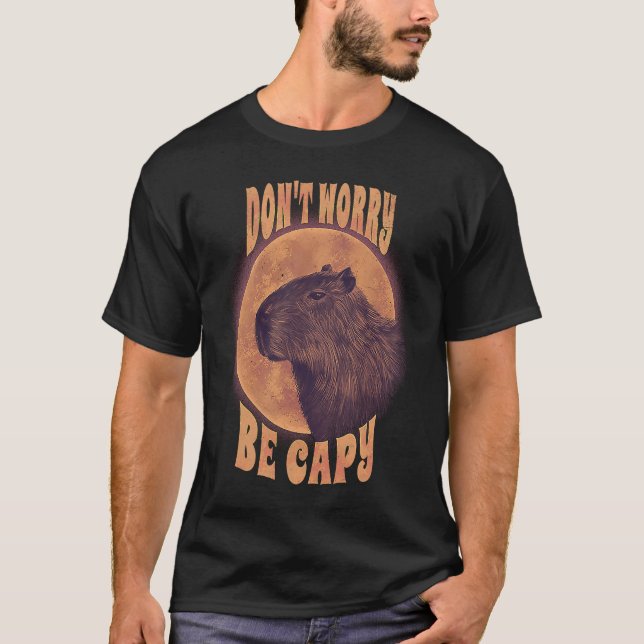 Camiseta No se preocupe por el animal capy Pun Capybara Sar (Anverso)