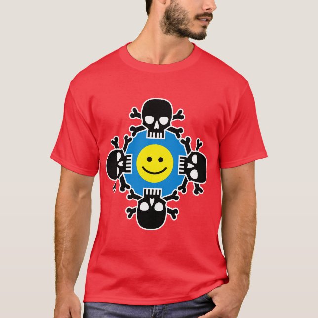 Camiseta No se preocupe, sea feliz (Anverso)