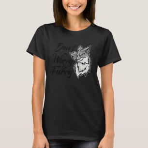 Camiseta No se preocupen por ser animal Furry Fox para homb