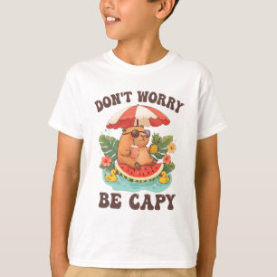 Camiseta No se preocupen por ser capy graciosas mujeres cap