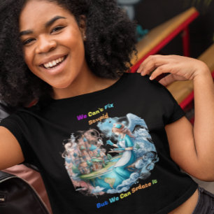 Camiseta No se puede arreglar lo estúpido: la mezcla de cre