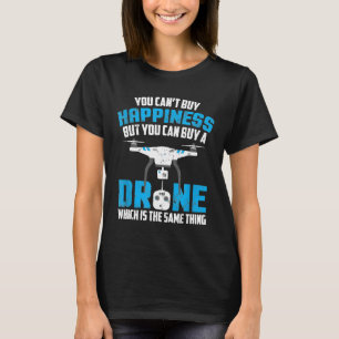 Camiseta No se puede comprar la felicidad pero se puede com