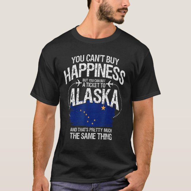 Camiseta No se puede comprar la felicidad pero se puede com (Anverso)