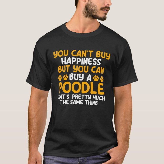 Camiseta no se puede comprar la felicidad pero se puede com (Anverso)