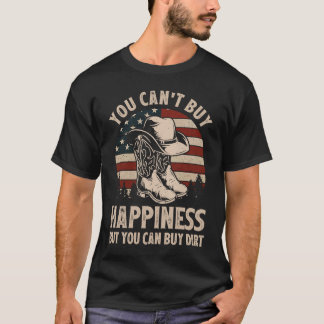 Camiseta No se puede comprar la felicidad pero sí la sucied