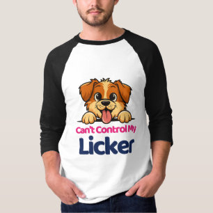 Camiseta No se puede controlar mi diseño gracioso de perro