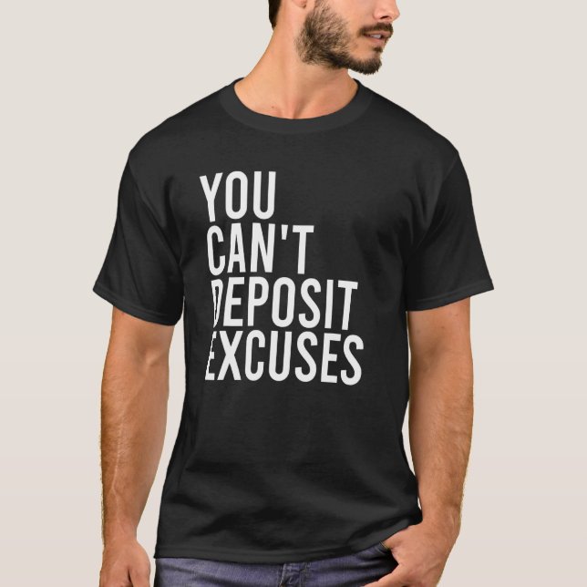 Camiseta No se puede depositar excede el agarre de presupue (Anverso)