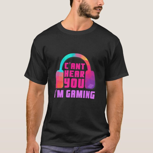 Camiseta No Se Puede Escucharte El Juego Im Gaming Video Ga (Anverso)