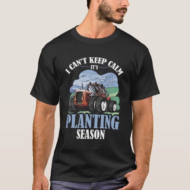 Camiseta No Se Puede Mantener Tranquila Plantación Temporal (Anverso)
