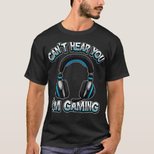 Camiseta No Se Puede Oír El Sonido De Los Auriculares De Ju