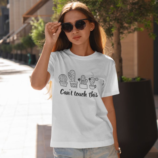 Camiseta No se puede tocar esto - Cute Cactus (Subido por el creador)