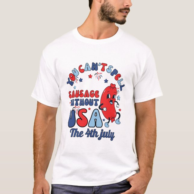 Camiseta No se puede vender la salchicha sin la Retro de Ee (Anverso)