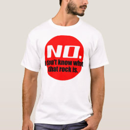 Camiseta No sé qué es esa roca (rojo)
