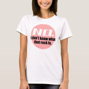 Camiseta No sé qué es esa roca (rosa)