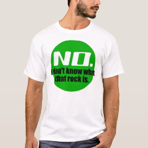 Camiseta No sé qué es esa roca (verde)