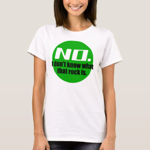 Camiseta No sé qué es esa roca (verde)