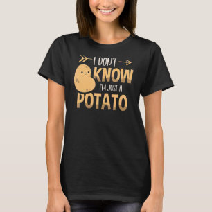 Camiseta No sé que soy sólo un tato vegetariano de papa par