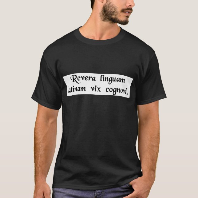 Camiseta No sé realmente todos que mucho latín (Anverso)