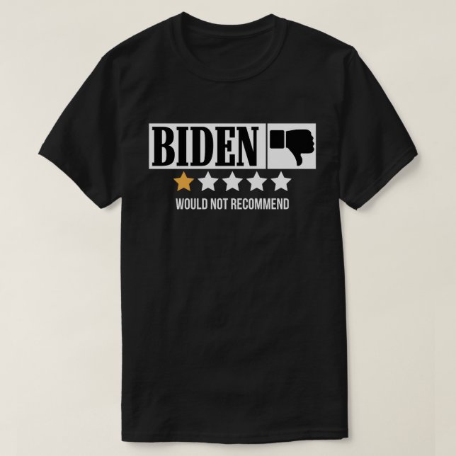 Camiseta No Se Recomienda El Miniaturas De Biden Abajo (Diseño del anverso)
