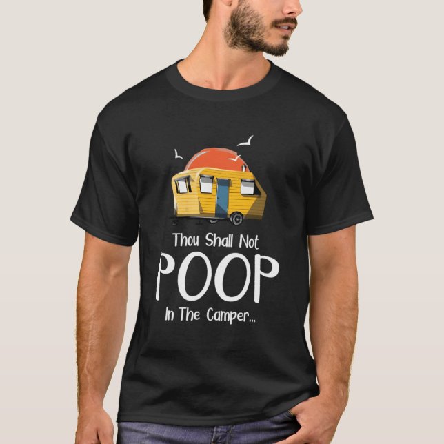 Camiseta No Se Saldrá En El Camper. (Anverso)