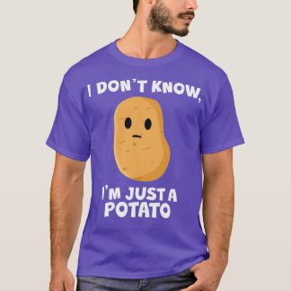 Camiseta No sé si soy solo un blanco de la papa