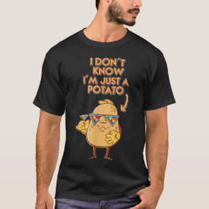 Camiseta No sé si soy solo un vegetariano de patatas de pap