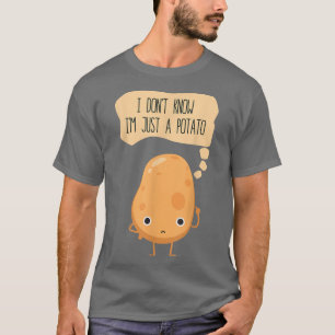 Camiseta No sé si soy solo un vegetariano de patatas de pap