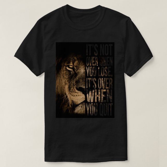 Camiseta No Se Termina Cuando Se Pierde Cuando Se Deja (Diseño del anverso)