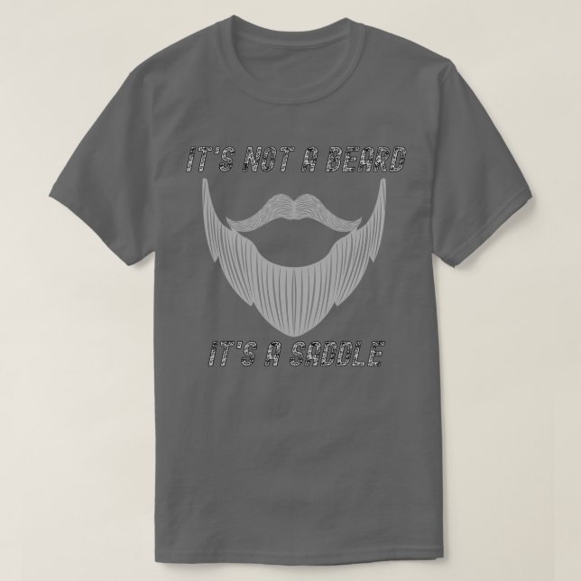Camiseta No Se Trata De Una Barba, Es Un Diseño De Caballo. (Diseño del anverso)