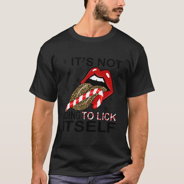 Camiseta No Se Va A Enganchar La Lengua Leopard En Cand (Anverso)