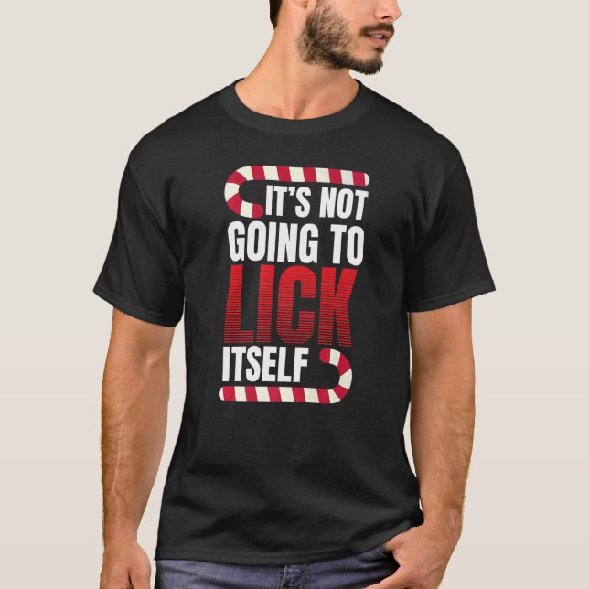 Camiseta No se va a lamer Candy Cane 1 (Anverso)