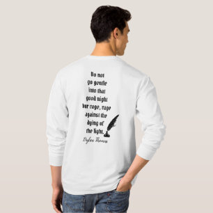 Camiseta No se vuelvan suaves — cita de Dylan Thomas — cami