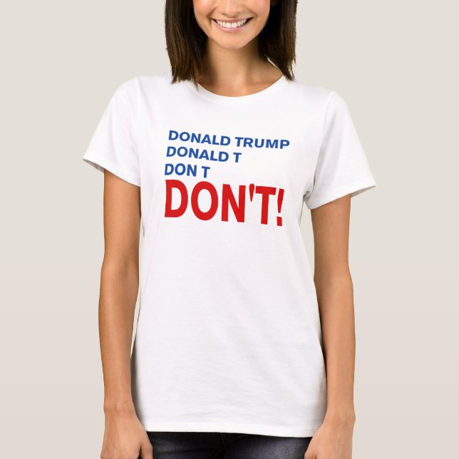 Camiseta No sea Trump (Anverso)