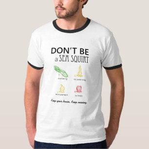 Camiseta No sea un mar arrojan a chorros imágenes del colo