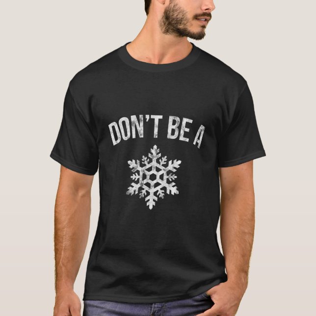Camiseta No Sea Un Regalo De Novedad De Hoodie De Snowflake (Anverso)