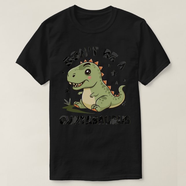Camiseta no seas asaurio 1 (Diseño del anverso)