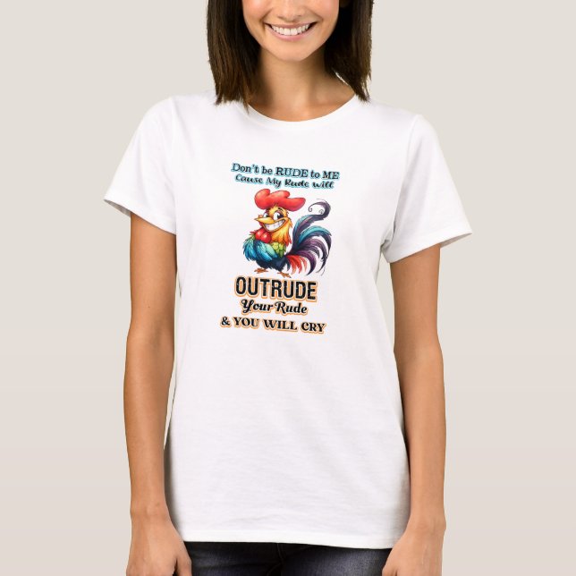 Camiseta No seas grosero gallo (Anverso)
