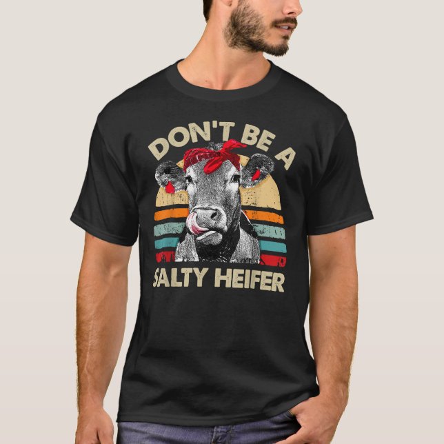 Camiseta No seas salado con las vacas que adoran el regalo  (Anverso)