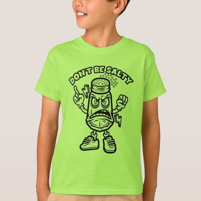 Camiseta No seas salado, Ilustracion gracioso (Anverso)