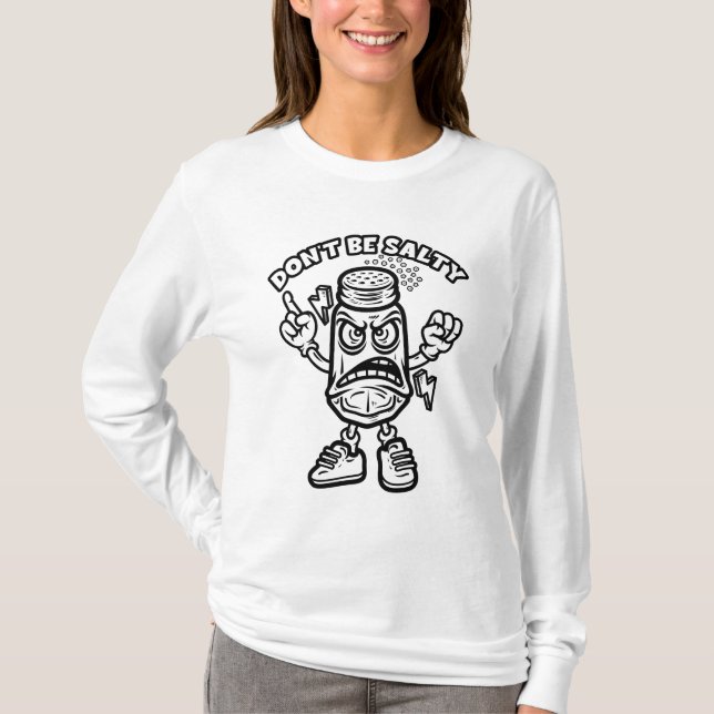 Camiseta No seas salado, Ilustracion gracioso (Anverso)