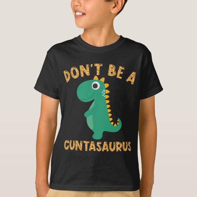 Camiseta No seas un dinosaurio de dinosaurio de Cuntasaurus (Anverso)