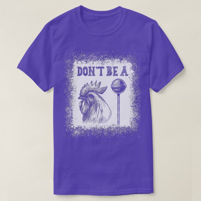 Camiseta No seas una gallina blanqueada (Diseño del anverso)